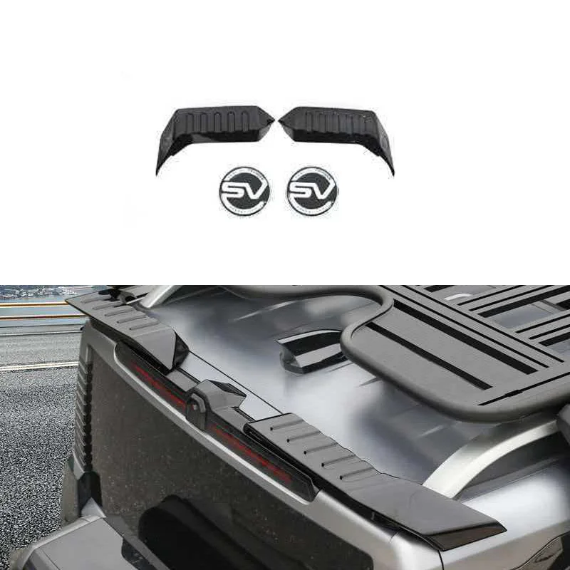 For  JETOUR Traveler CDM Roof Tail Wing Blackening Fixed Windscreen Spoiler Aerodynamic Plate Shan Hai T2 Accessory Modification