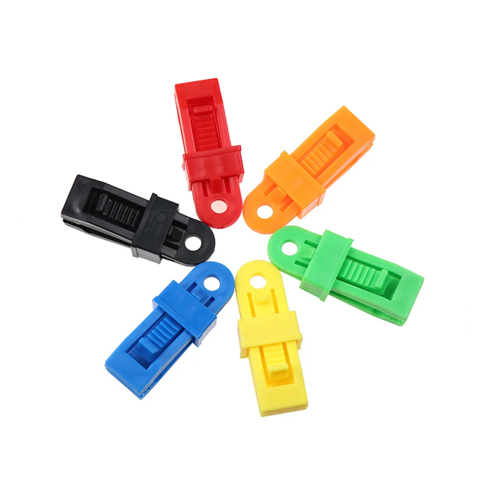 

10Pcs Tarp Clamps Heavy Duty Tent Clips Robust Fastening for Fabric Sheet Goods Weather Resistant Nylon Tarp Clips