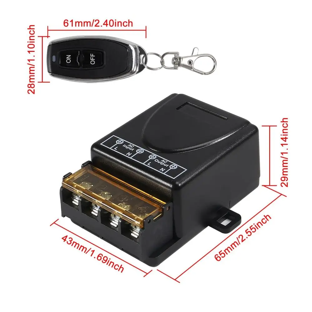 433 ميجا هرتز مفتاح التحكم عن بعد 8 فولت-72 فولت عالية الطاقة على إيقاف جهاز التحكم عن بعد الارسال متعدد الوظائف مريحة مفتاح ذكي