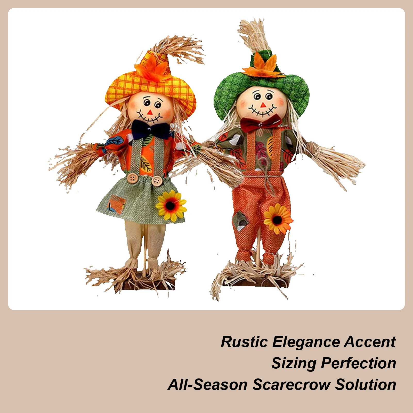 

Декор пугала, 2 шт., осенний декор пугала, 14 дюймов, колья с тканью и шляпой для двора, лужайки, крыльца, домашней вечеринки, фестиваля урожая