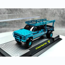 M2 Diecast 1:64 Scale 1975 Silverado Extended Pickup 4×4 Alloy Car Model Collection Souvenir Static Display Ornaments Toy Gift
