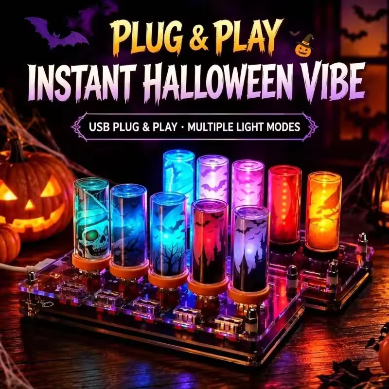 AITHEA  USB LED Filament Atmosphere Light Touch Dimmable Personalized Night Lamp for Auto Desk Travel Spooky Halloween Decor