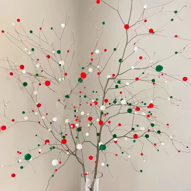 مختلط رقيق مرونة عالية لينة الكريات عيد الميلاد اللون سلسلة Diy بها بنفسك مخيط يدويا الحرفية لعب الأطفال عيد الميلاد الديكور المواد