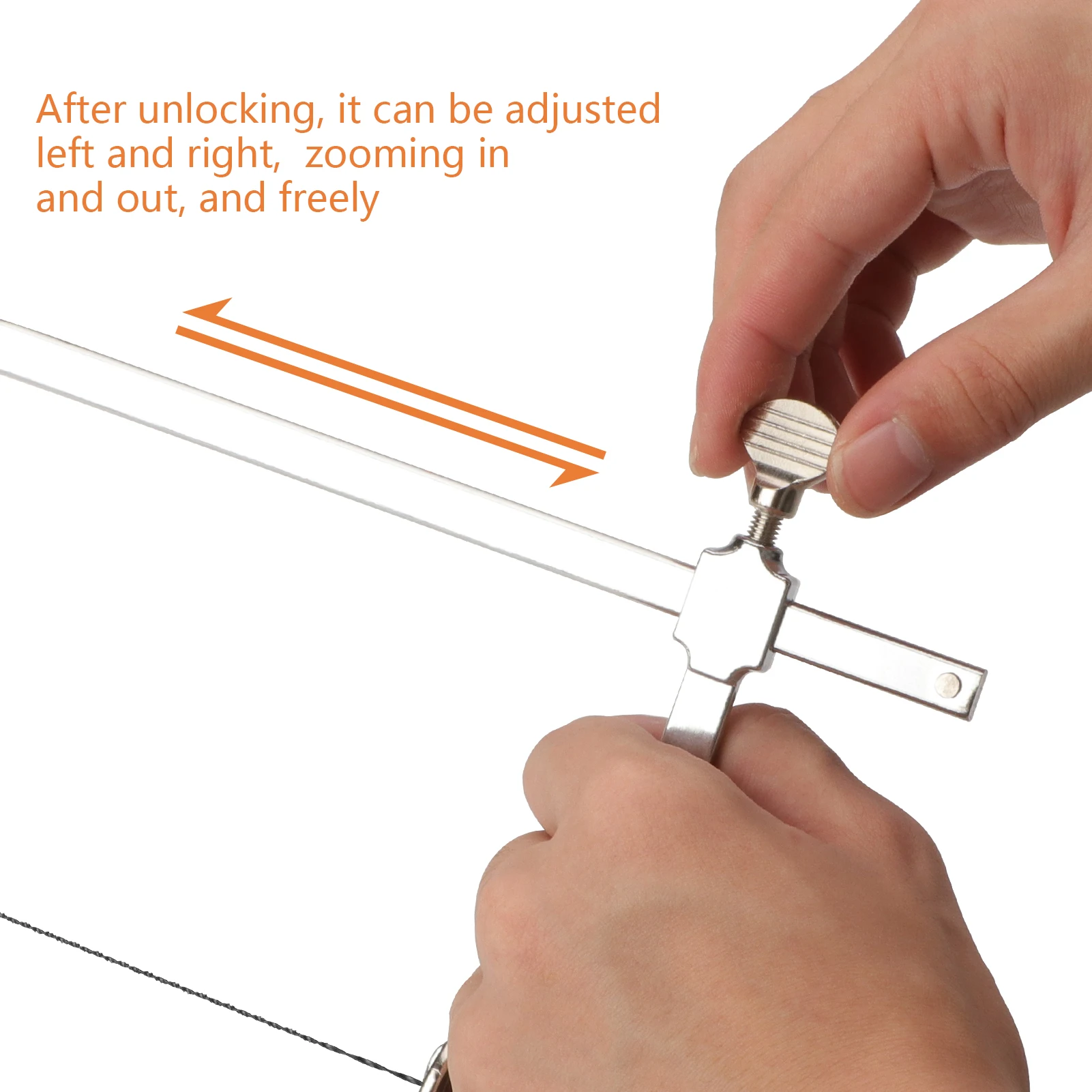 Portable U-shape Saw Bow Hacksaw with 12 Blades DIY Hand Tools Sawbows for Jewelry Craft Wood Glass Tree Trimming Cutting - view 4