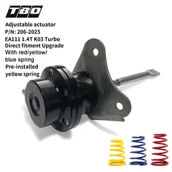 TBO Turbo Wastegate Adjustable Actuator for EA111 1.4T K03 TurboDirect fitment Upgrade With Red/Yellow/Blue Spring