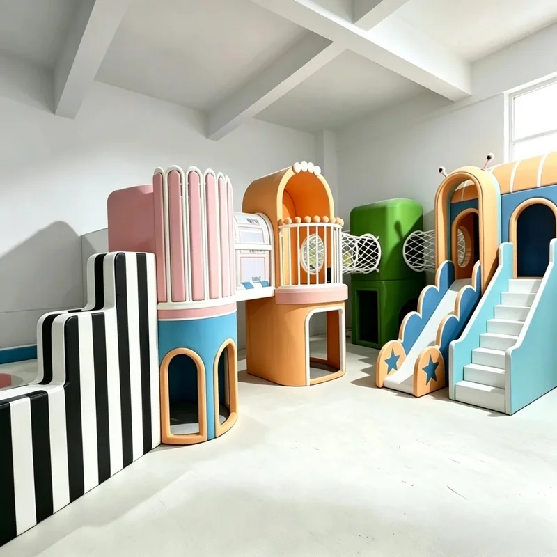 Wholesale Memphis Style Kids Soft Play Area Play Set Indoor Playground for Play Cafe Restaurant Kids Zone Event Hire