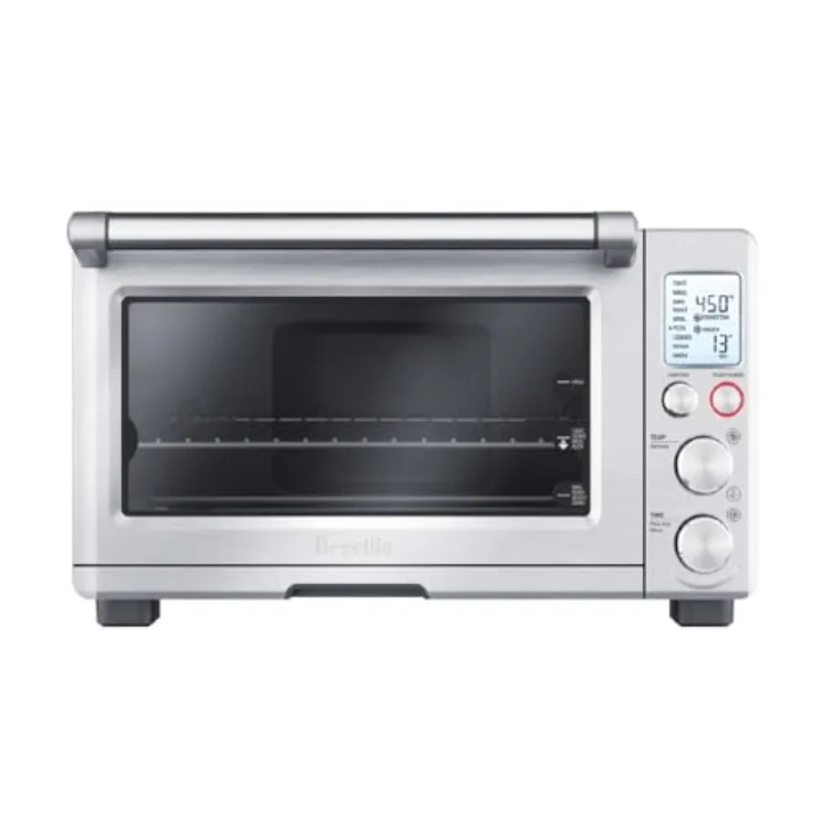 

BOV800XL Smart Oven Countertop Convection Brushed Stainless Steel for Kitchen Baking and Roasting with Even Heat Distribution a