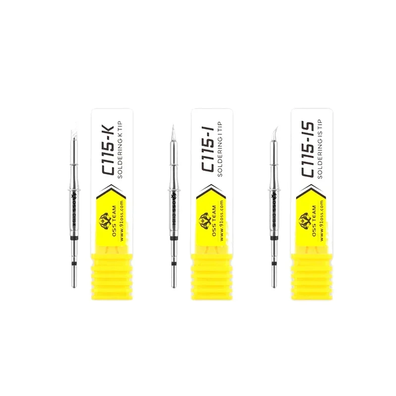 OSS C115-I/IS/K Soldering Iron Tip for X Soldering SUGUN Maant GVM Station Handle Heating Core Compatible with Tips