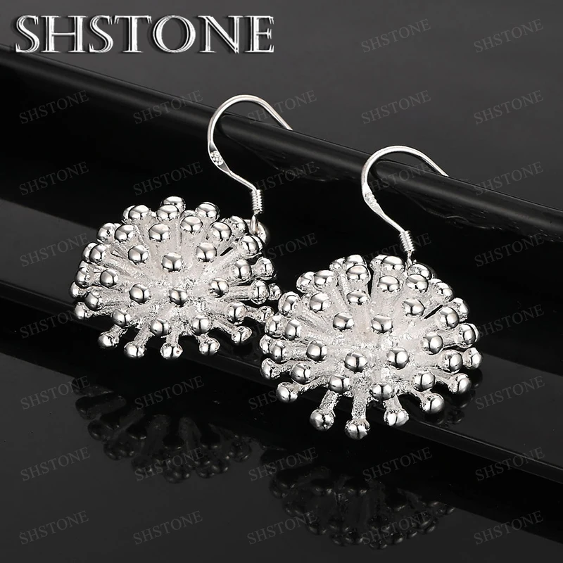 

Fine 925 Sterling Silver Drop Earring For Woman Romantic Charm Engagement Wedding Birthday Party Fashion Jewelry Accessories
