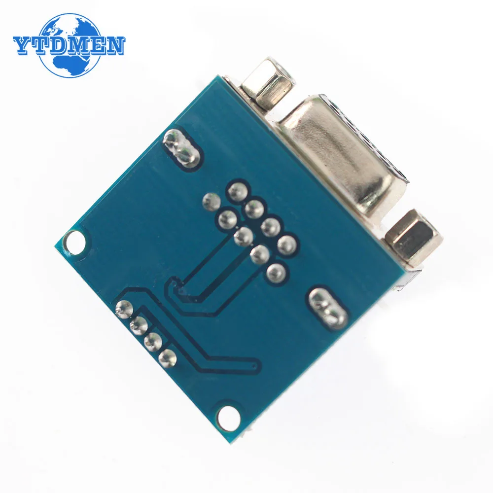1/3 pz MAX3232 Modulo RS232 A TTL Porta Seriale Convertitore Modulo Femmina DB9 Connettore MAX232 Chip per Arduino