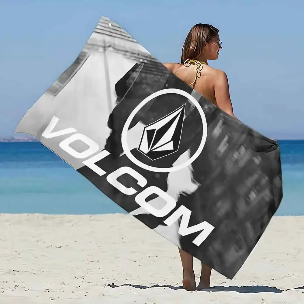 Volcom Beach Towel Microfiber Sand Free Quick Dry Soft Sandproof Pool Towels Gift for Women Travel Gym Shower Camping