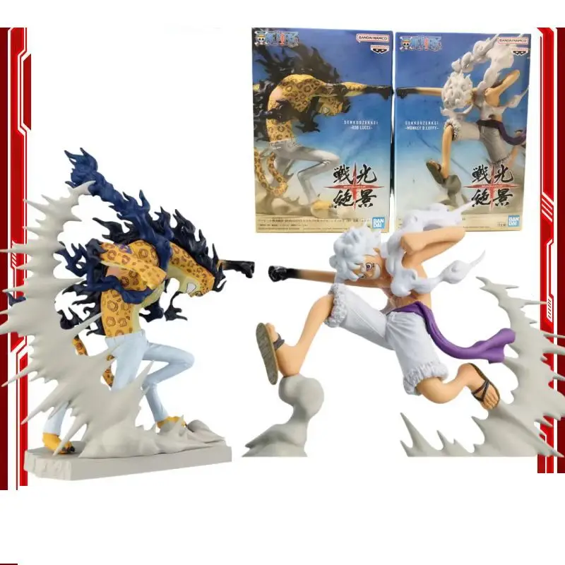 

Original Banpresto One Piece OP Battle Gear 5 Luffy VS Rob Lucci CP0 Action Figure Toys Anime Figurals Brinquedos Gifts