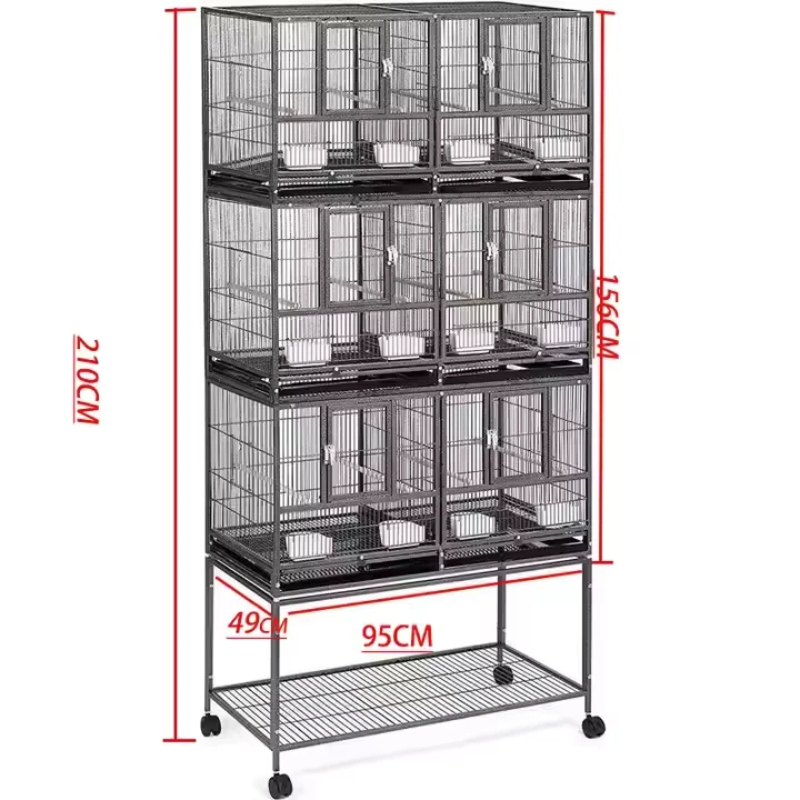 Multi-storey large pet house bird stackable movable splicing bird breeding cage