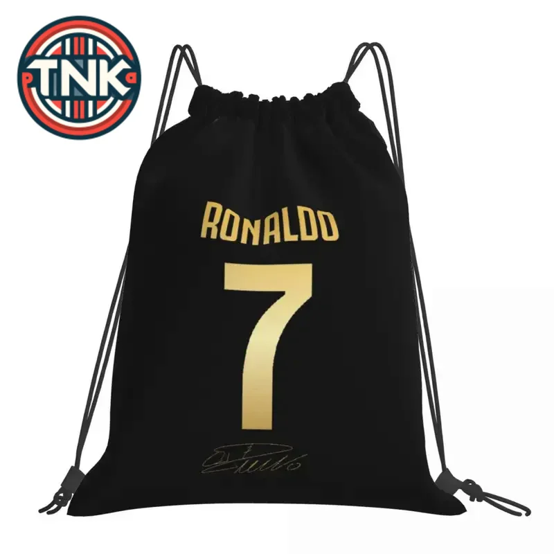 

Cristiano Ronaldo Backpacks Portable Drawstring Bundle Pocket Sundries For Man Woman Students