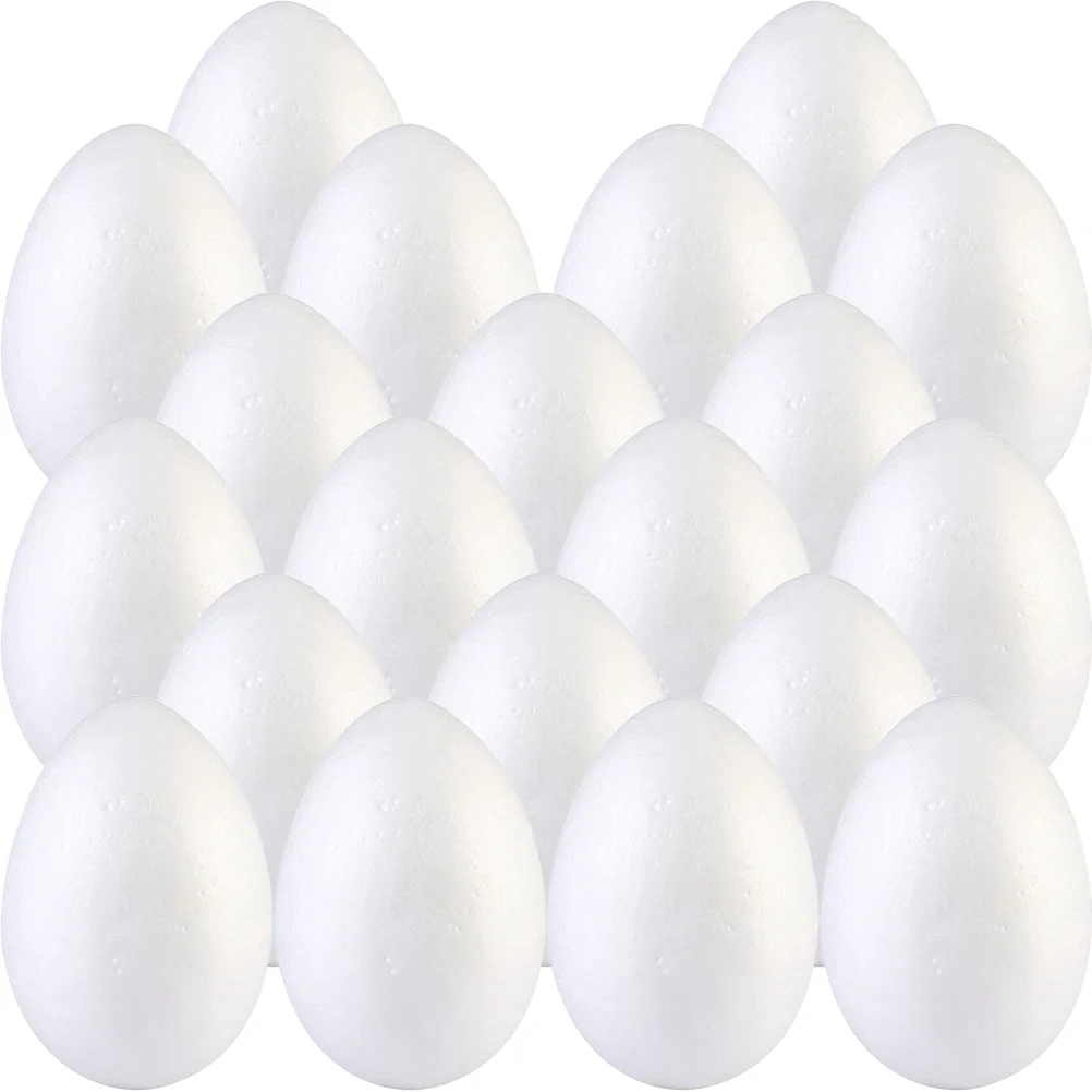 

20 Pcs Polystyrene Eggs for Craft Solid Foam Party Favors Rabbit DIY Crafts Shapes