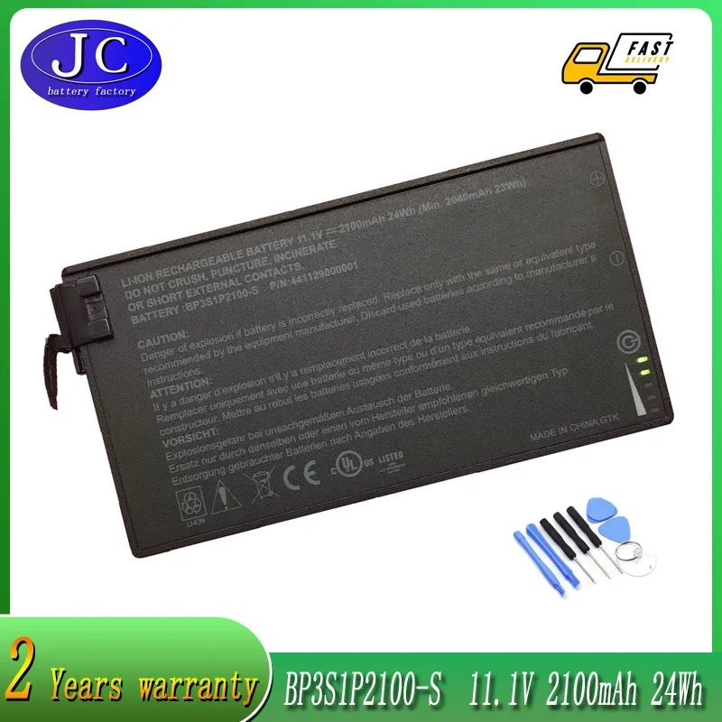 

JCLJF BP3S1P2100-S 2100 мАч аккумулятор для ноутбука Getac V110 прочный ноутбук BP3S1P2100 441129000001 11,1 В 24 Вт/ч 3 ячейки высокого качества