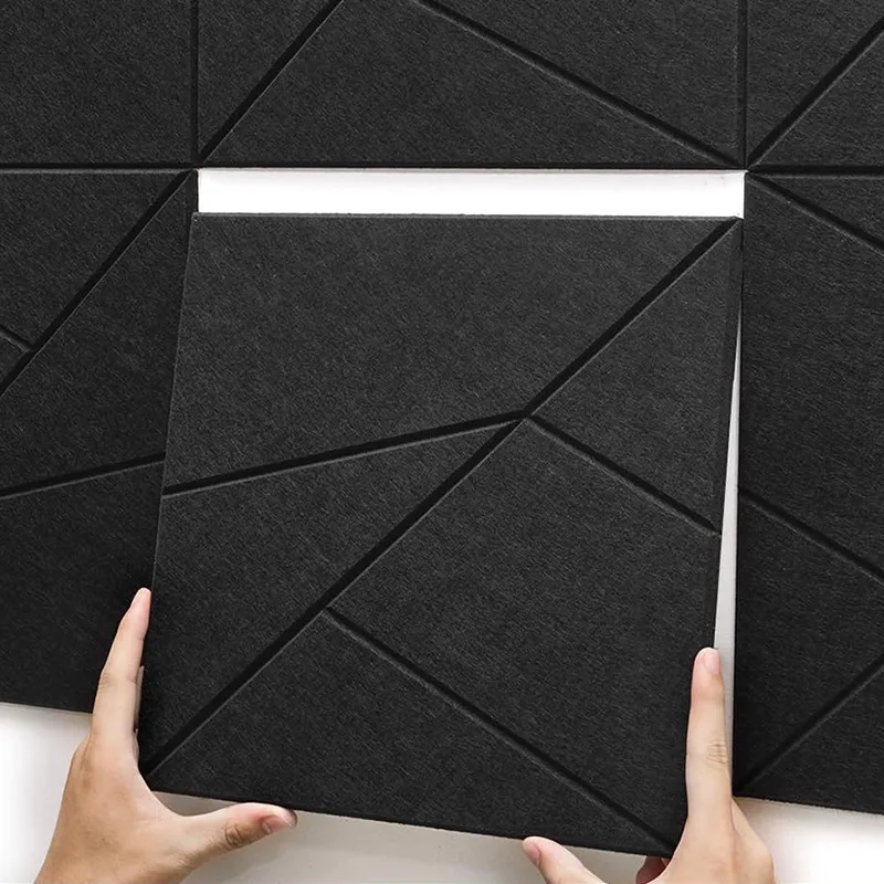 Filz 3D Akustikplatten Schalldämmung für Tonstudio Schlafzimmer Lärmreduzierung Heimbüro KTV Schallschutzplatten