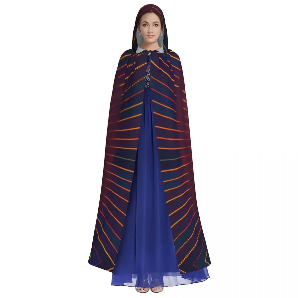 Cosplay Medieval Costumes Lady Of Guadalupe Mexico Hooded Cloak Capes Long Robes Jackets Coat Carnival