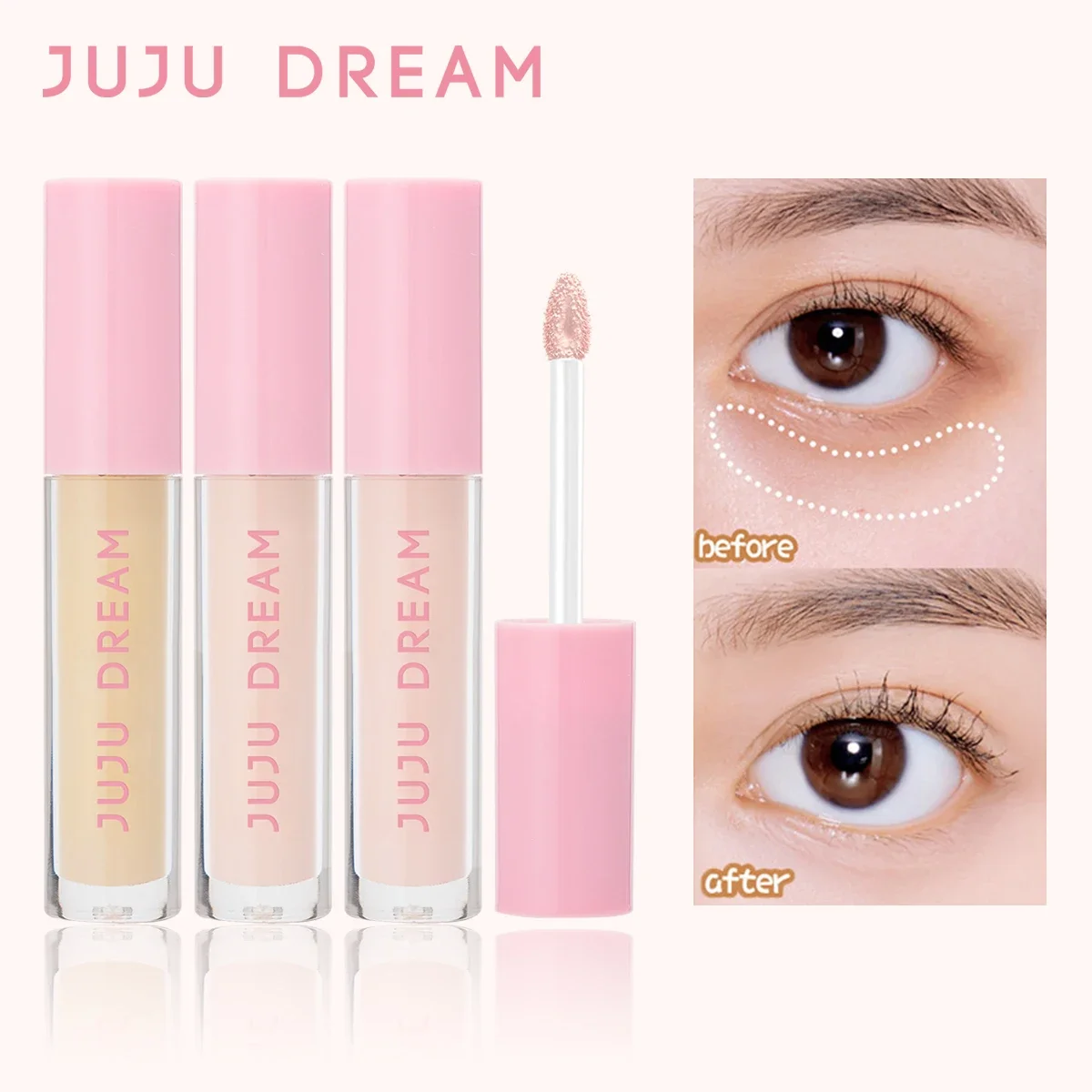 Waterproof Liquid Eyeshadow – Matte & Pearlescent, High-Pigment, Smudge-Proof, Fine Glitter, Eye Silkworm Concealer, glow