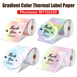 50x50mm/150Pcs Sticker Self-Adhesive Thermal Adhesive Label Roll Compatible for Phomemo M110 M220 M200 E210 P50 DETONG P1 WP9520