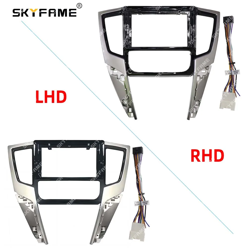 SKYFAME Car Frame Fascia Adapter Android Radio Dash Fitting Panel Kit For Mitsubishi Triton L200