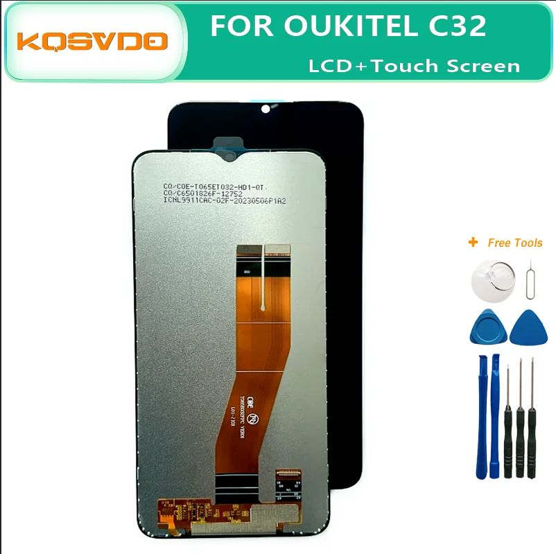 

Original For Oukitel C32 LCD Display Screen Touch Panel Digitizer Assembly Replacement Oukitel C32 LCD Sensor Display SCREEN