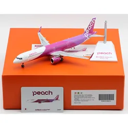 EW221N014 Alloy Collectible Plane Gift JC Wings 1:200 Peach Airlines Airbus A321NEO Diecast Aircraft Jet Model JA901P With Stand