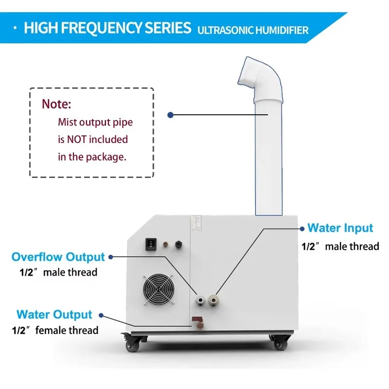 20kg/h New Design Factory Humidifier Mushroom Humidifier Greenhouse Agriculture Humidifier Air Wet Machine for Industrial