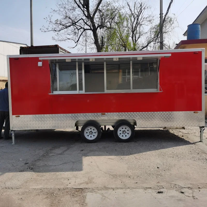 United States Custom Food Truck Equipped Concession Food Trailer Full Kitchen BBQ Trailer for Retail Snack Food Truck