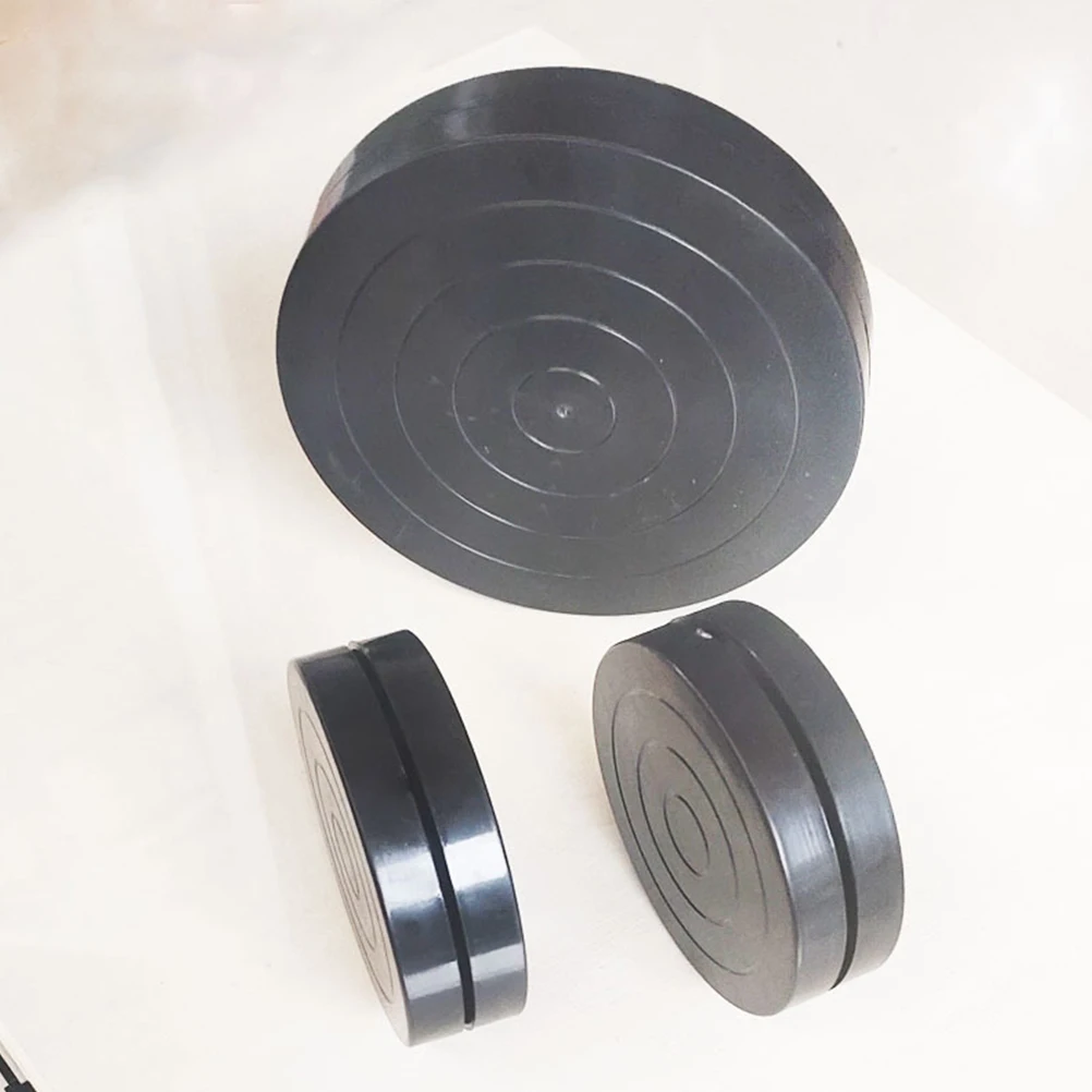 Plato giratorio de arcilla de 11,2 cm, herramienta de escultura de rueda de cerámica de doble cara, Base giratoria de plástico de 360 grados para pastel, 2 uds.
