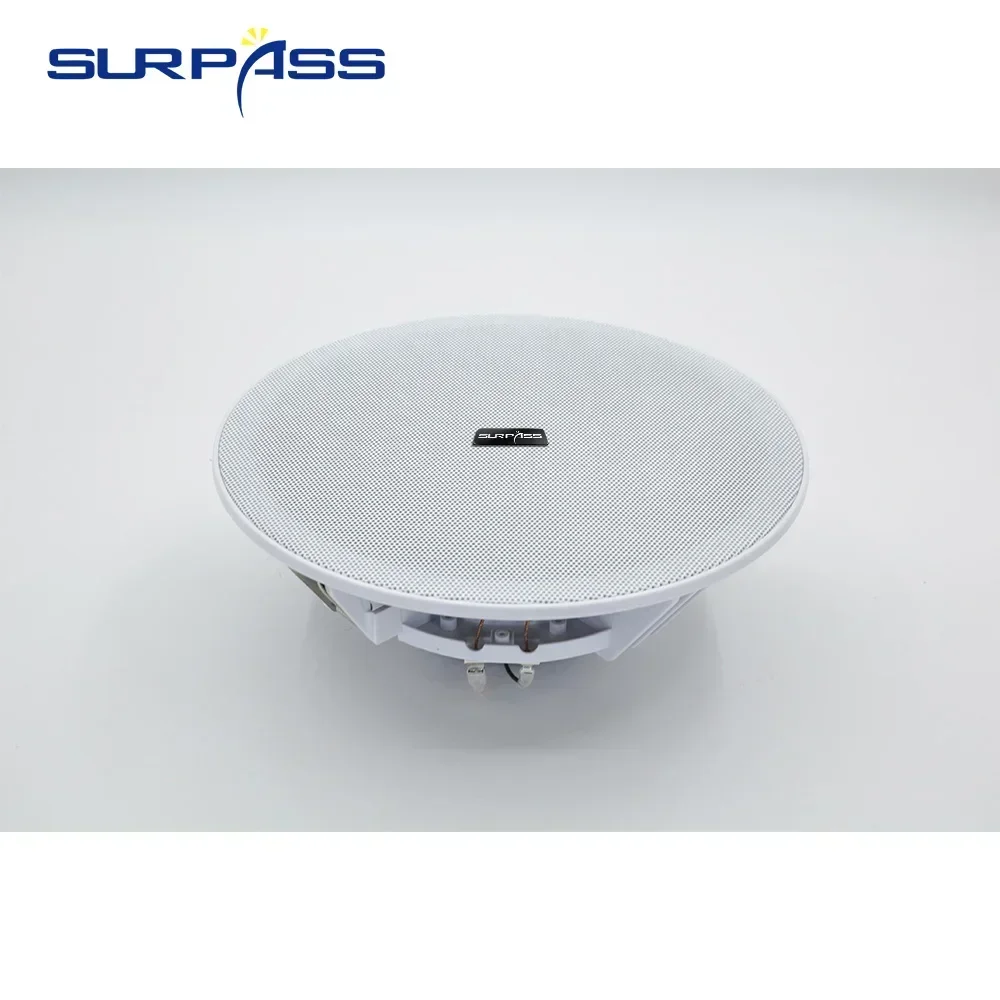 8inch 20W audience PA SystemPassive Ceiling Speaker Frameless Full Range Home Audio Sound System for Terrace Kitchen Residential