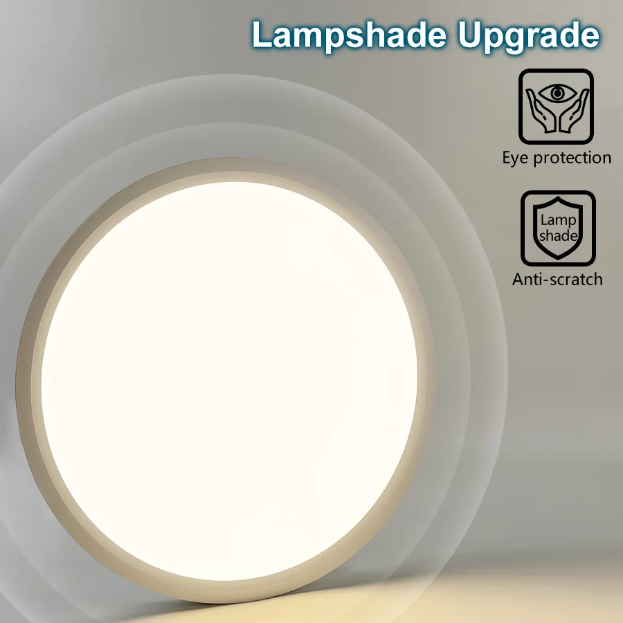 Smart Ceiling Lights 0.94 Inch Remote APP Control Ultra Thin Dimmable Modern Round LED Ceiling Lamp Bedroom Dining Room Kitchen