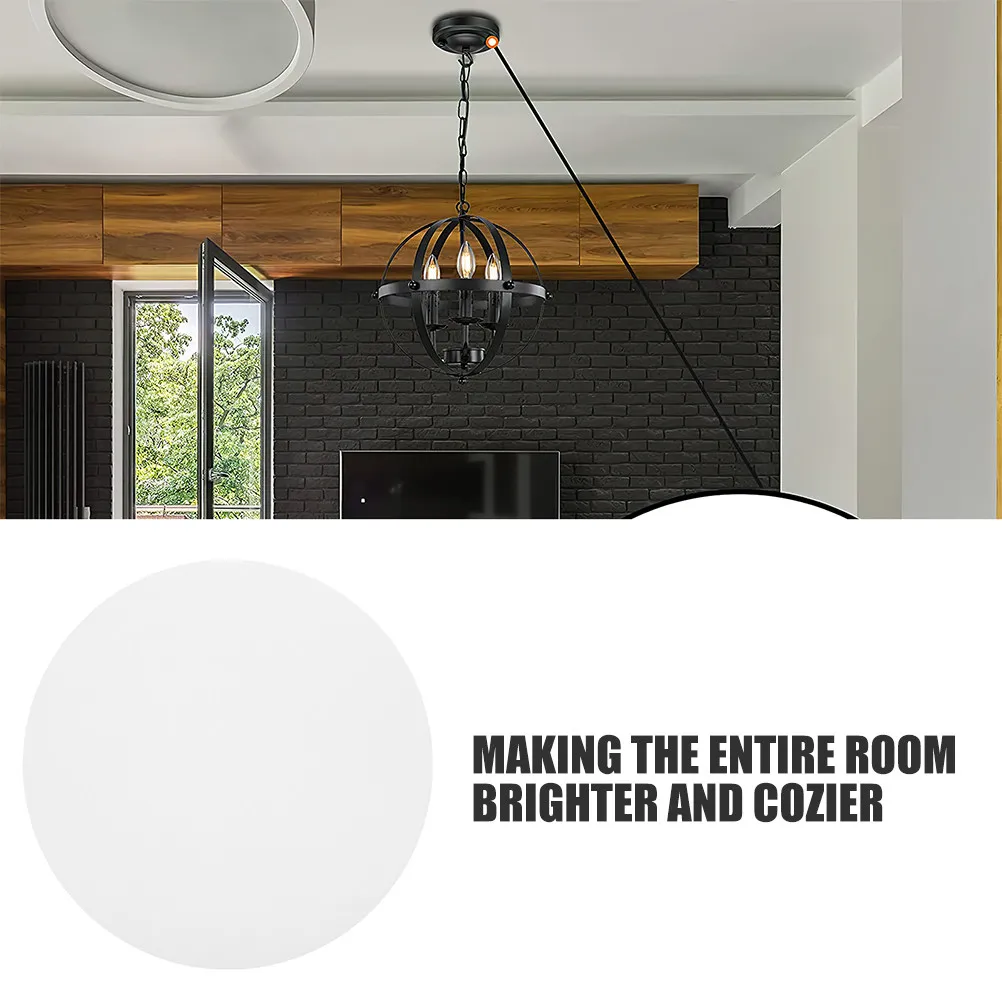 Circular Acrylic Ceiling Lamp Diffuser 37.5cm Diameter White Light Panel Replacement Shade