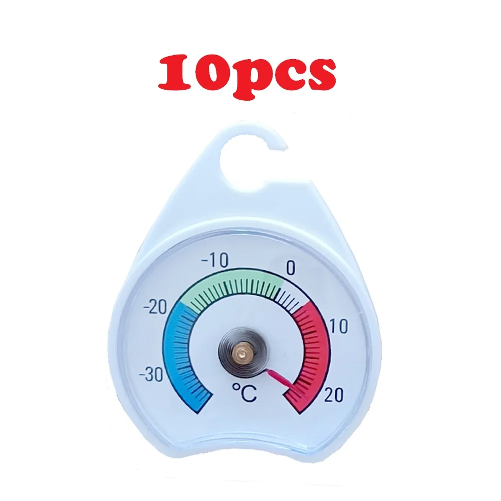 10pcs/Lot -30°C~20°C Mini Hanging Freezer Refrigerator Thermometer Fridge Temperature Meter For Supermarket Medical Thermograph