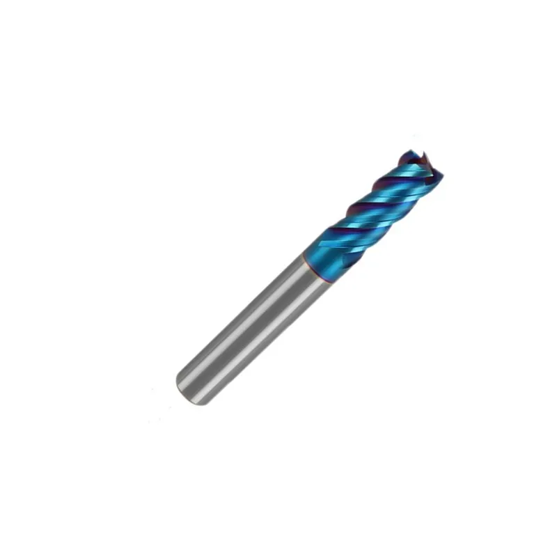 HRC65 4-12mm Fresa quadrata piatta in metallo duro 4 flauto, fresa per macchina CNC