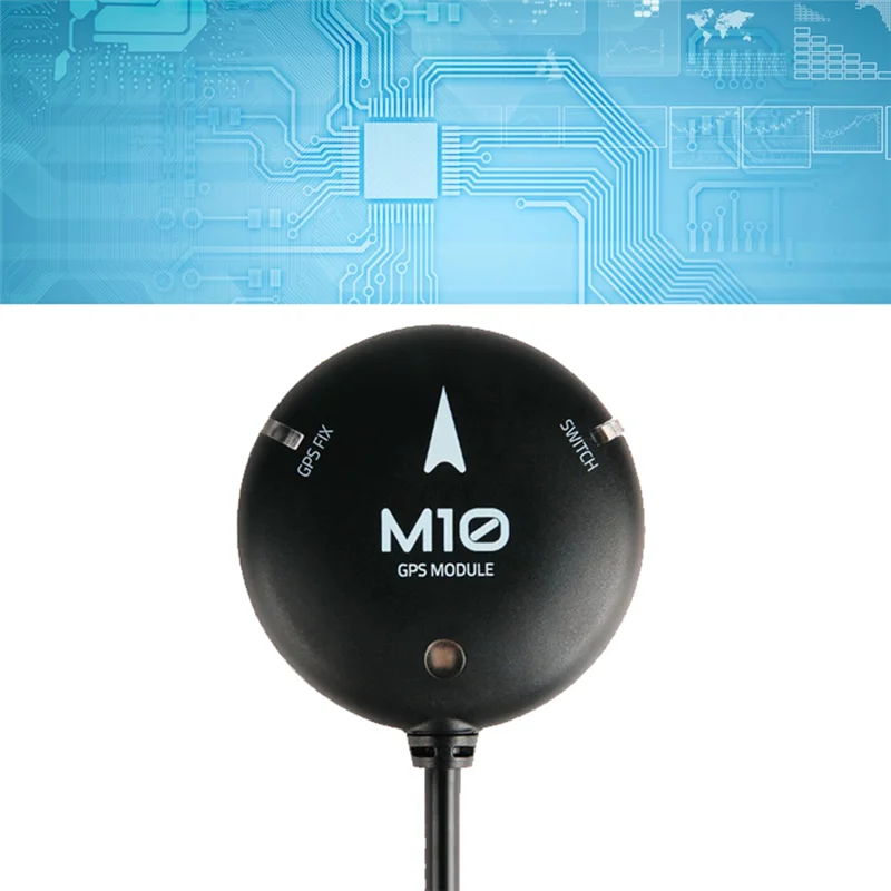 

GPS-модуль NEW-M10 со светодиодным индикатором компаса, новейшая спутниковая система глобальной навигации для контроллера полета Pix32 Pixhawk