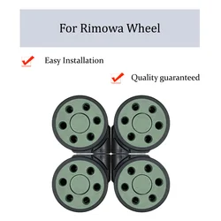 Adatto per Rimowa Green bagaglio Wheel Trolley Case puleggia ruota ruote scorrevoli riparazione ruota universale Slient resistente all'usura