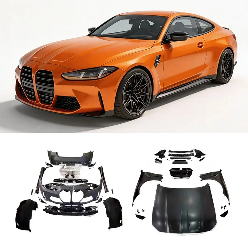 Wide Body Kit Upgrade G80 M3 Fit F30 F35 3 Series Front Bumper Hood Fender Exterior Mod AccessoryHigh Quality Auto Parts