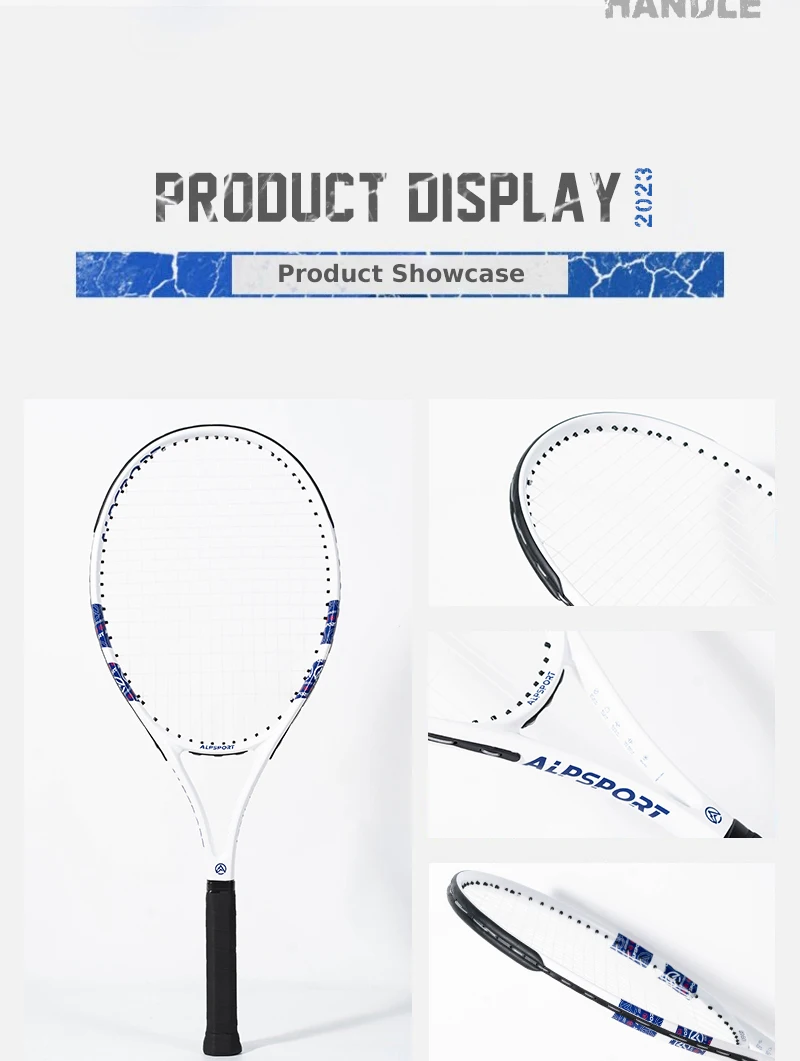 ALPSPORT T800 18K Professioneller Tennis-Schläger aus Carbonfaser – Leicht (280g) mit Tasche & Rutschfestem Gurt, Schneller Versand für Turniere – Detail 11