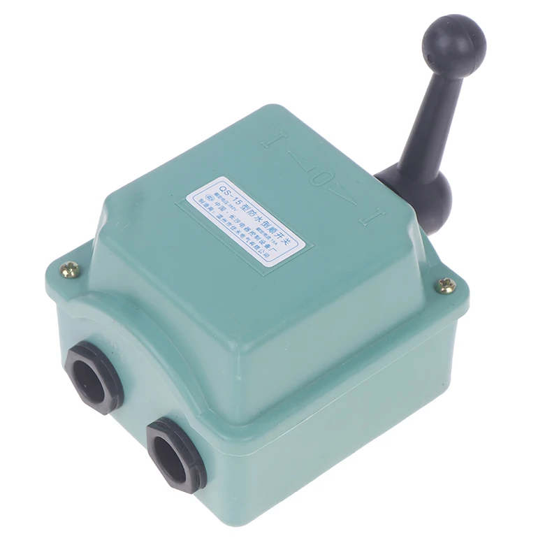 

1 PCS Forward Stop Reverse Motor Waterproof Switch Changeover Switch QS-15A Changeover Switch 380V