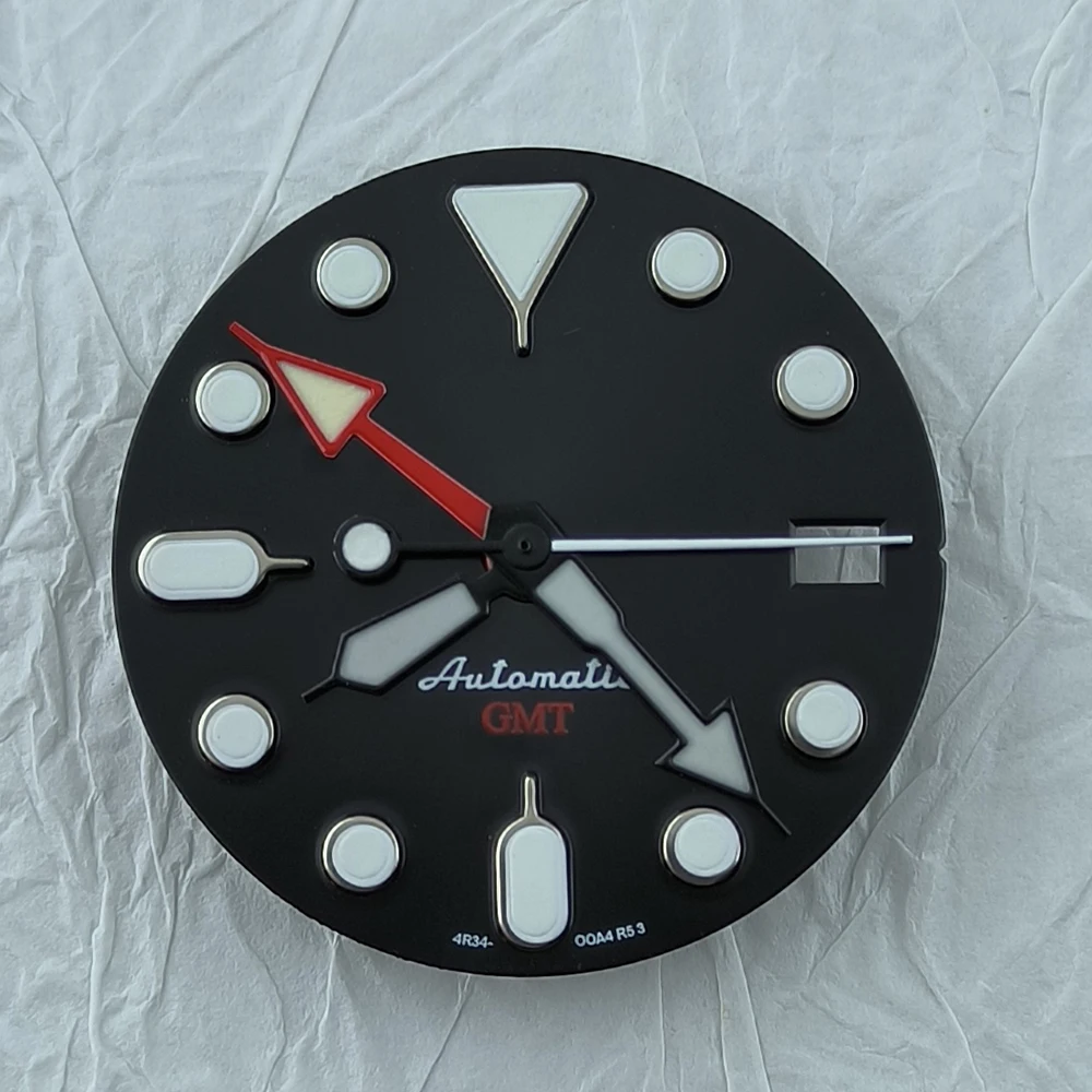 NH35 watch dial 28.5mm green luminous dial men's watch accessories customized LOGO suitable for NH34/NH35 movement watches