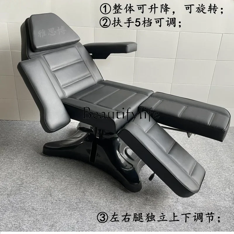 Multi-Functional Height Adjustable Rotating Facial Bed Chair Dual-Use