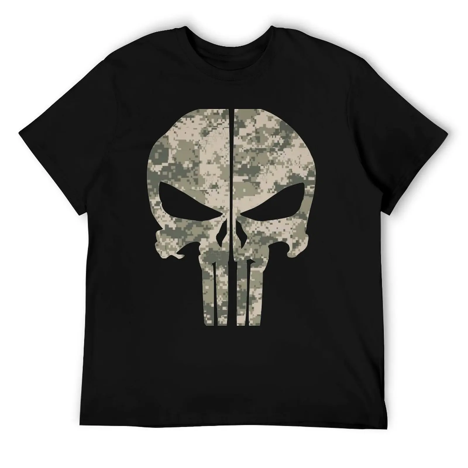 

Camouflage skull T-Shirt t shirt man designer men t shirt cotton 100% T-Shirt