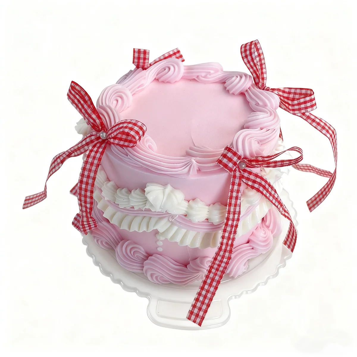 4 Zoll Realistischer Künstlicher Sahnetorten-Imitat - Bäckerei-Displaymodell, Weihnachtsgeschenkidee & Party-Dekoration, Scherzartikel – Detail 8