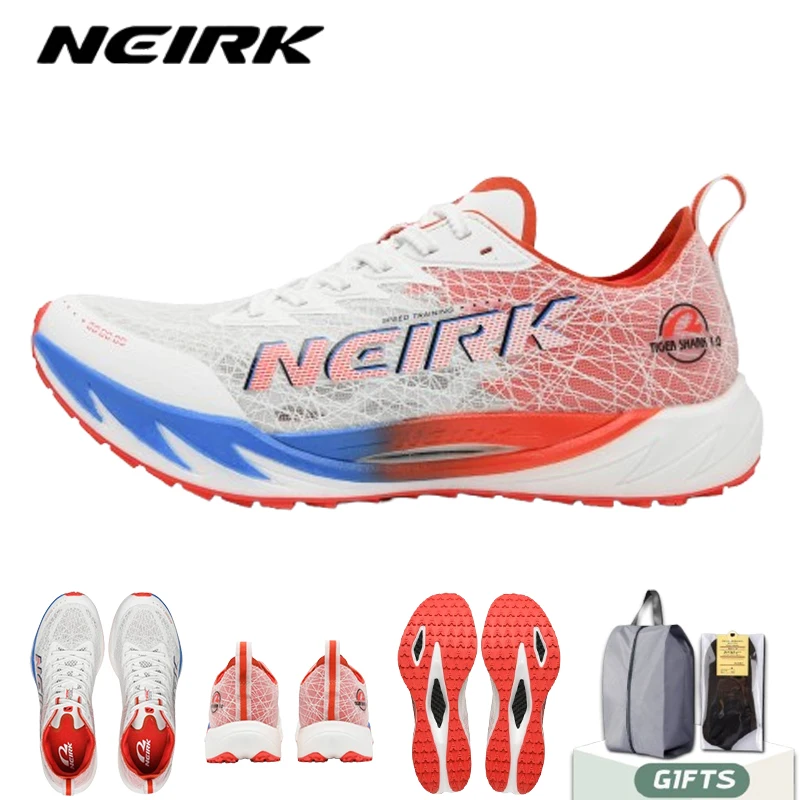 

Мужские кроссовки NEIRK Shark 1.0 с карбоновой пластиной и полной ладонью, кроссовки для марафонских гонок, амортизирующая обувь для легкой атлетики