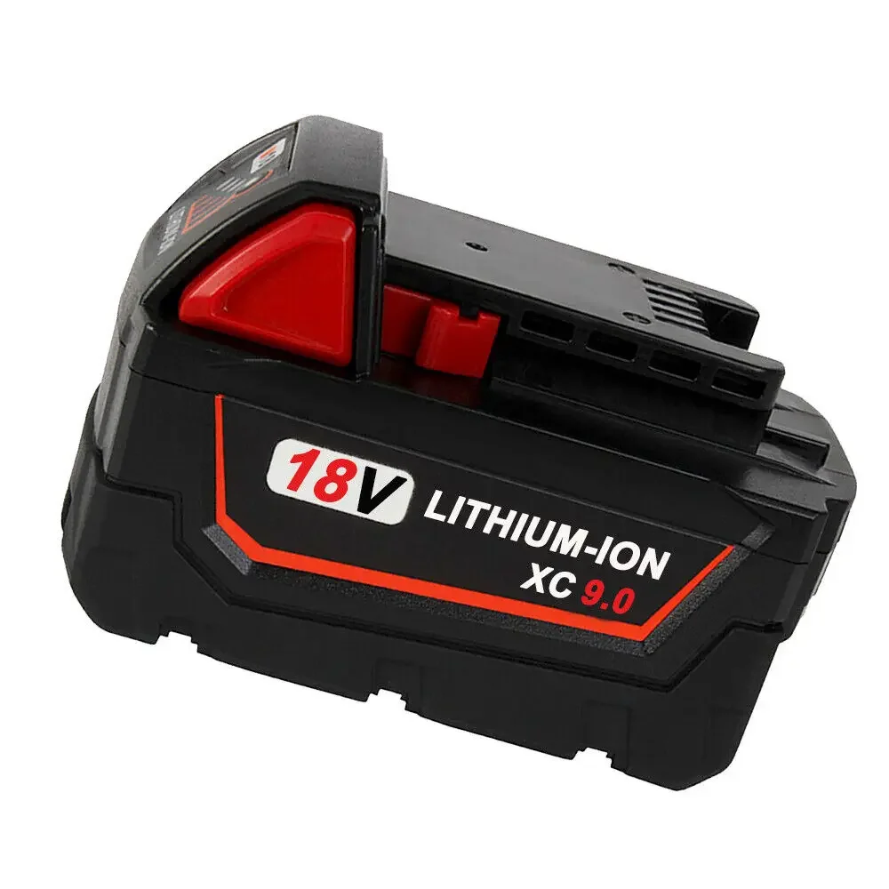 9.0Ah 18V Li-ion Tool Battery for Milwaukees M18 48-11-1815 48-11-1850 Replacement M18 Battery 2646-20 2642-21CT