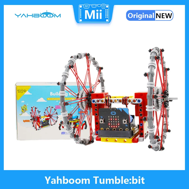 

Yahboom Tumble:bit Uses MakeCode Graphical Python programming Supports Dual-system Gyroscope Calibration Equipped with Super:bit