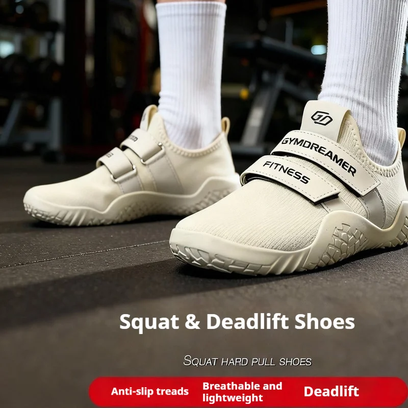

GYMDREAMER Squat Deadlift Тяжелая атлетика Обувь для фитнеса Легкая нескользящая дышащая тренировочная обувь для тренажерного зала в помещении для мужчин и женщин