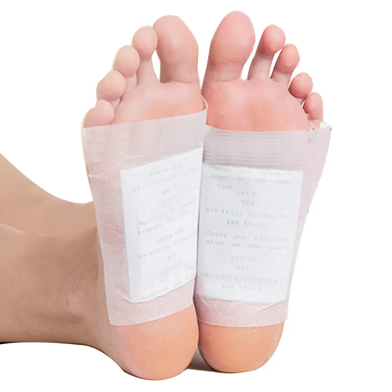 1 Box Detoxifying Foot Pads Bamboo Foot Relief Patch Pads Improve Sleep Relief Relieve Stress Body Toxins Deep Cleansing Feet