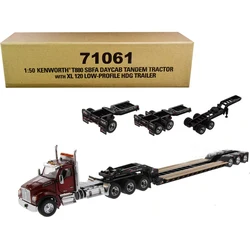 DM71061 1:50 Scale Kenworth T880S Trailer Alloy Model Collection Souvenir Display Ornaments Vehicle Toy